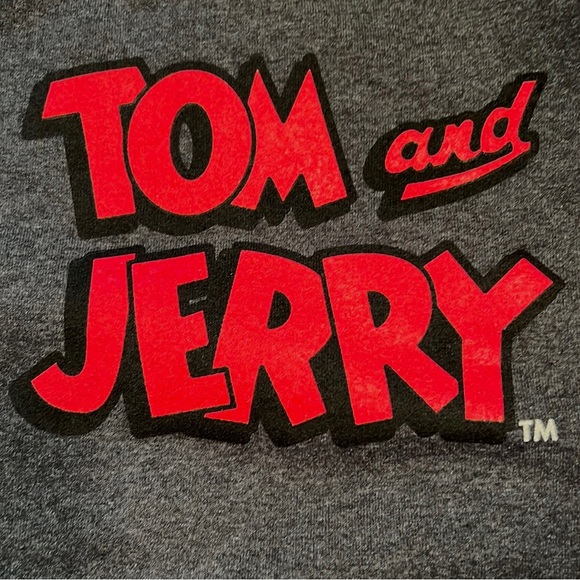 TOM & JERRY Graphic Print Sweatshirt- Sz S-NEW without Tag-by Jerzees - Picture 4 of 7